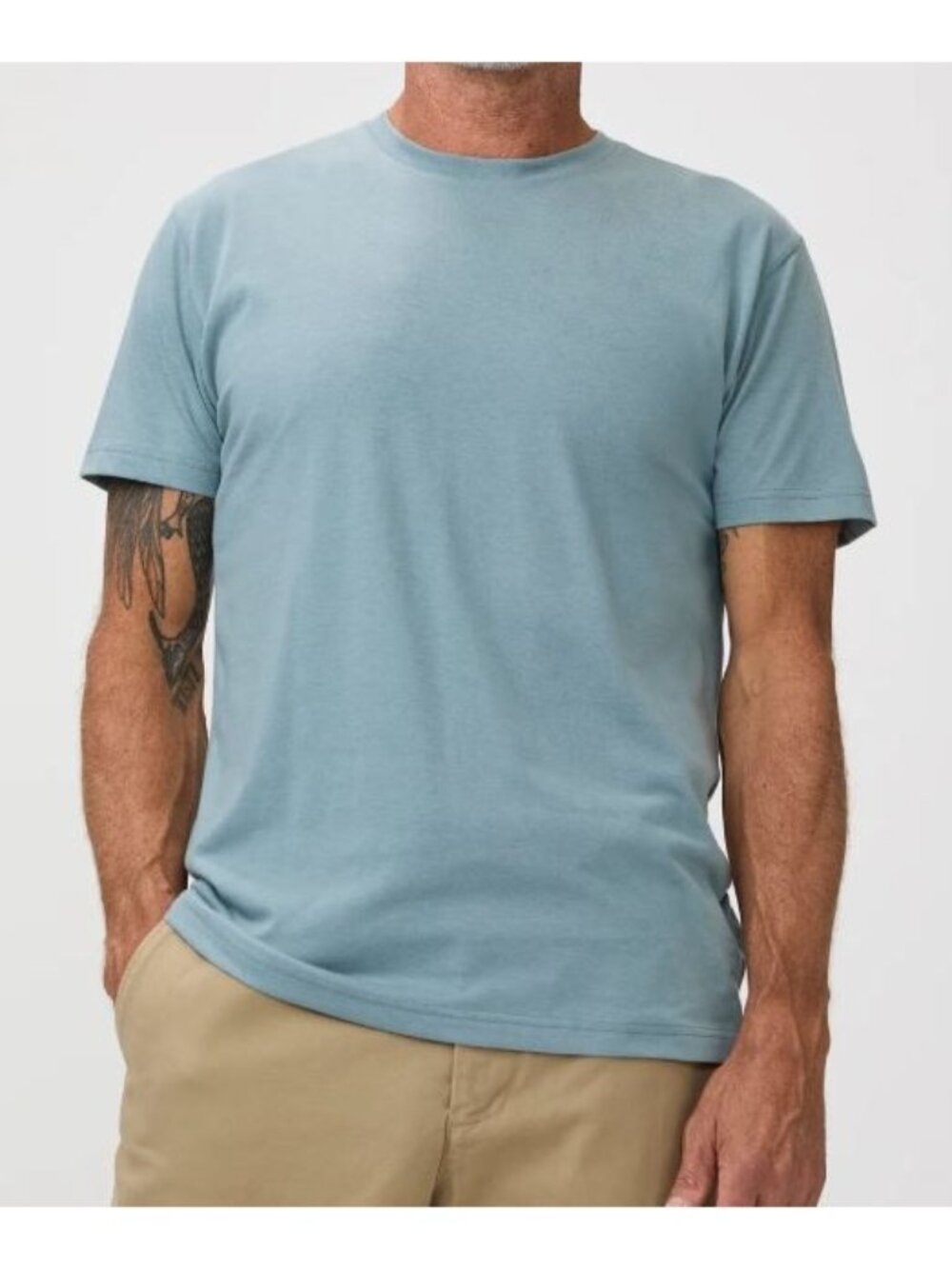 Fresh Clean Threads Harbor Mist Short Sleeve Crew Shirt Top Men Size Medium NWT